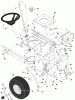 Murray 38500A - 38" Lawn Tractor (1997) Listas de piezas de repuesto y dibujos Steering