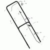 Murray 20406A - 20" Walk-Behind Mower (1999) Ricambi Handle Assembly