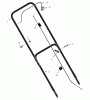 Murray 204110x99A - B&S/ 20" Walk-Behind Mower (2002) (AAFES) Ricambi Handle Assembly