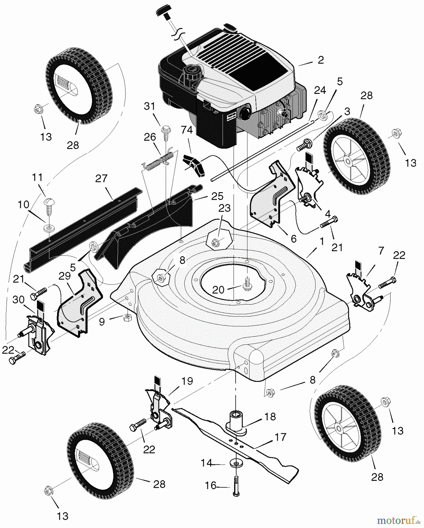 Murray Rasenmäher 204210x8G - Scotts 20