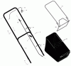 Murray 20455x30A - 20" Walk-Behind Mower (1999) Ricambi Handle And Bag Assembly