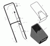 Murray 20455x30C - 20" Walk-Behind Mower (2000) Ricambi Handle & Bag Assembly