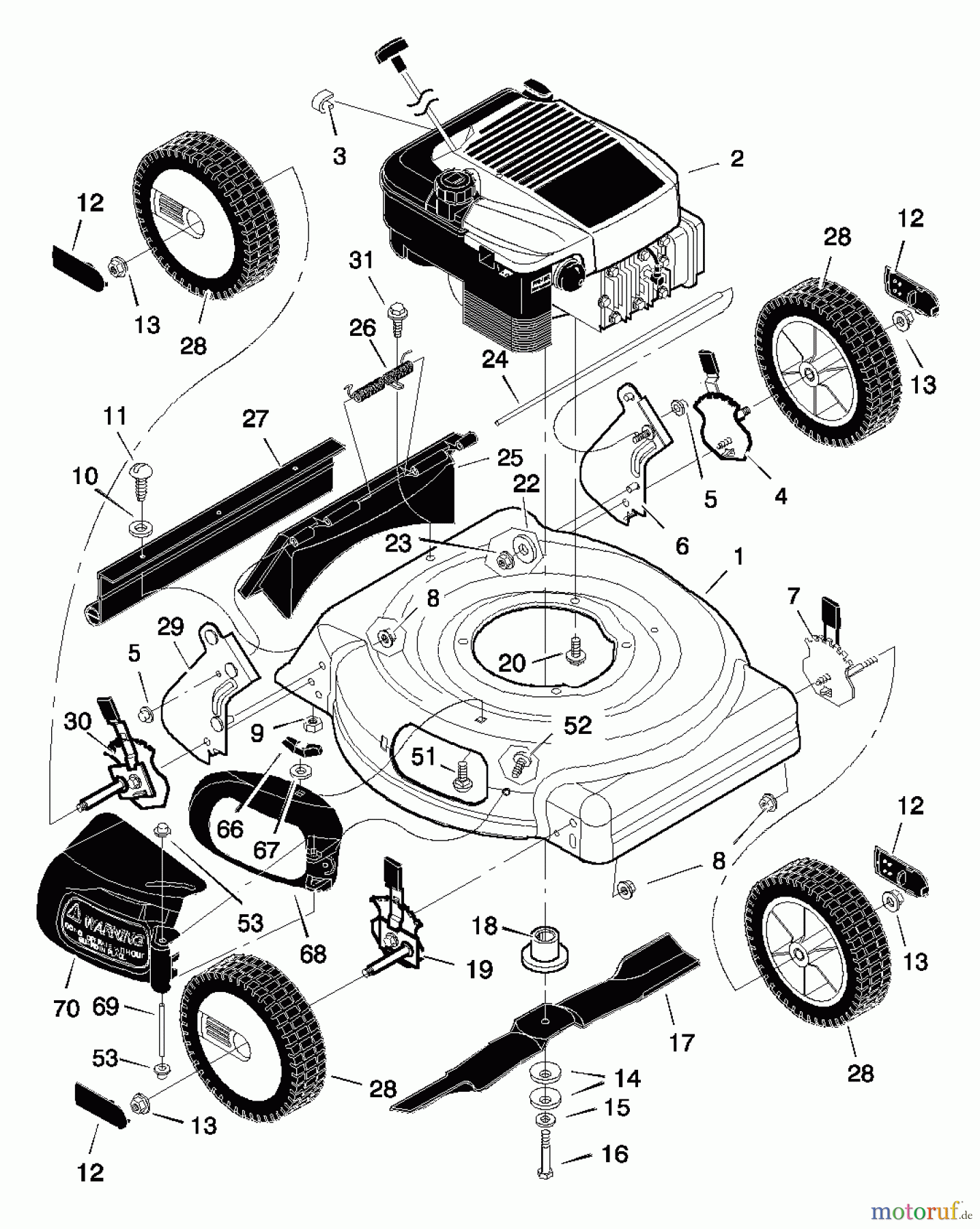  Murray Rasenmäher 20456x8B - Scotts 20