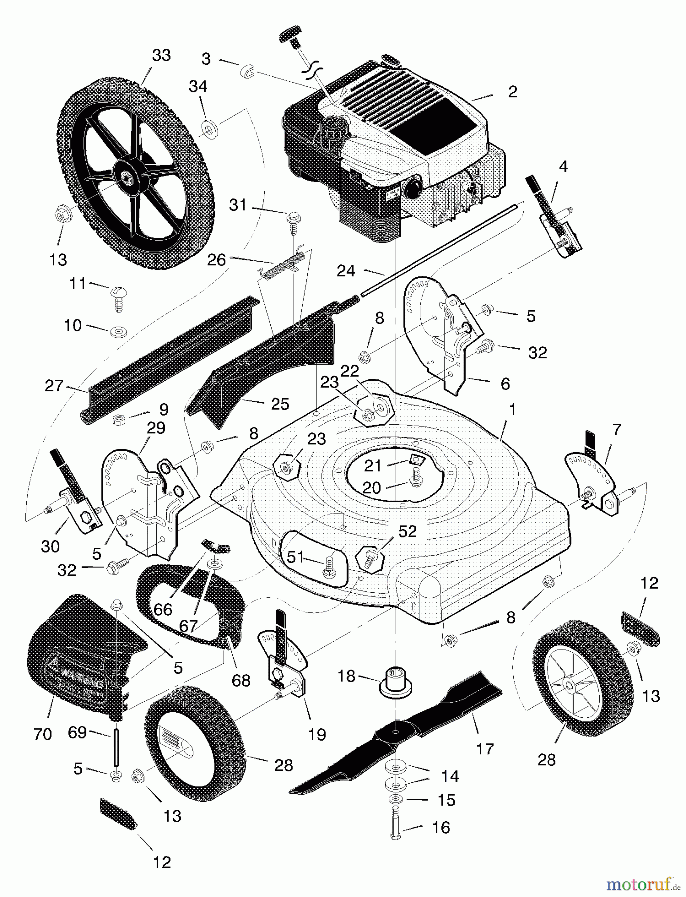  Murray Rasenmäher 20505x8A - Scotts 20