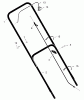 Murray 20506x8A - Scotts 20" Walk-Behind Mower (1998) (Home Depot) Ricambi Handle Assembly