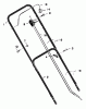 Murray 20507x4B - 20" Walk-Behind Mower (1997) Ricambi Handle Assembly