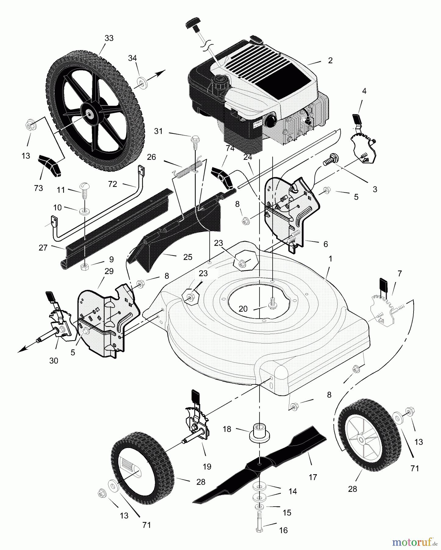  Murray Rasenmäher 205210x71A - B&S/Murray 20