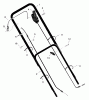 Murray 20606A - 20" Walk-Behind Mower (1998) Ricambi Handle Assembly