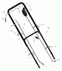 Murray 20607A - 20" Walk-Behind Mower (1999) Ricambi Handle Assembly
