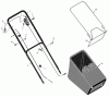 Murray 20647x89E - Yard King Performance 20" Walk-Behind Mower (2002) Ricambi Handle And Bag Assembly