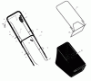 Murray 20665x31A - Scotts 20" Walk-Behind Mower (1999) (Home Depot) Ricambi Handle And Bag Assembly