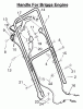 Murray 20905B - 20" Walk-Behind Mower (1996) Ricambi Handle Assembly