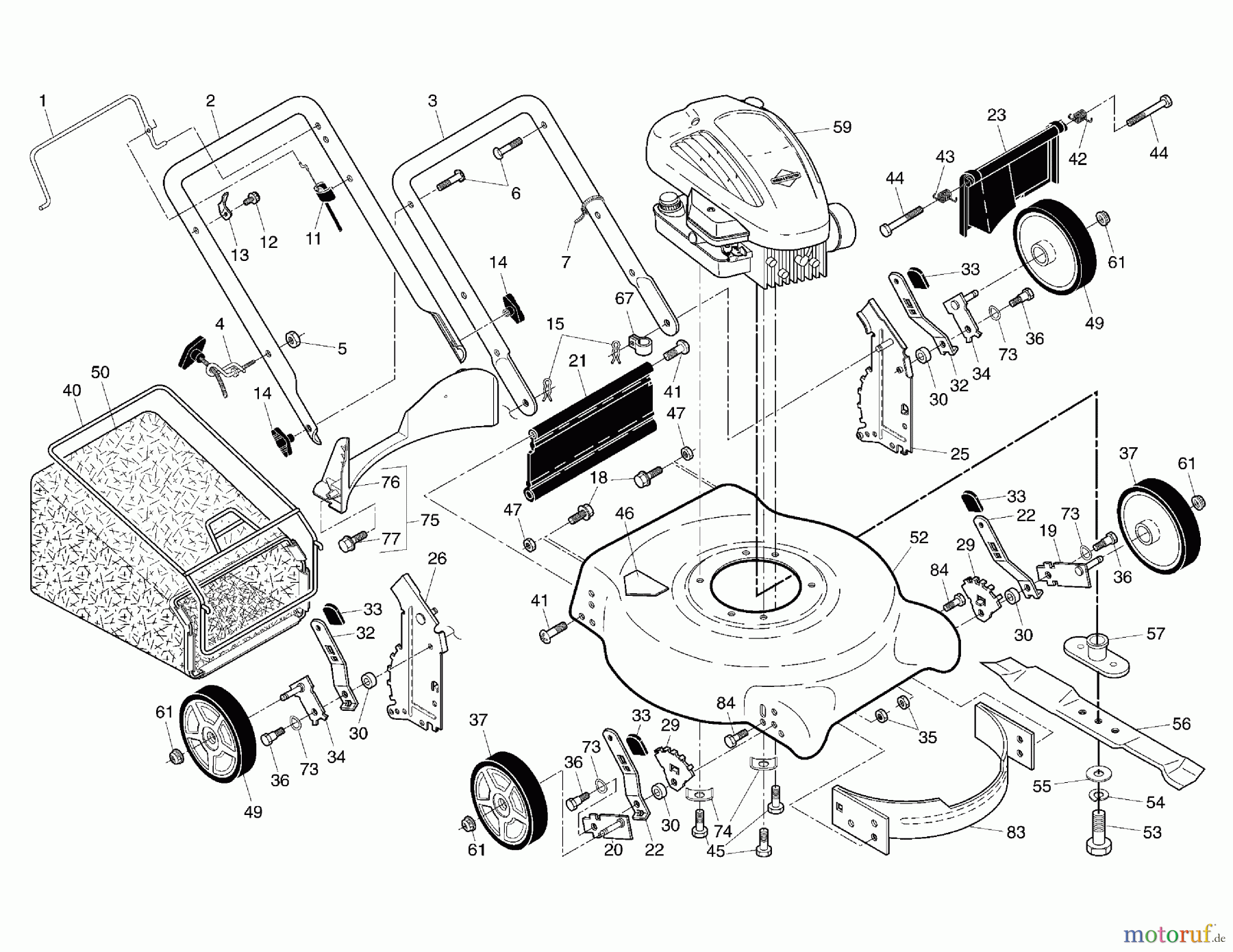  Murray Rasenmäher 21P62H30X8A (96137001806) - Murray 21