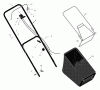 Murray 222390x31A - Scotts 22" Walk-Behind Mower (2004) (Home Depot) Ricambi Handle & Bagger Assembly
