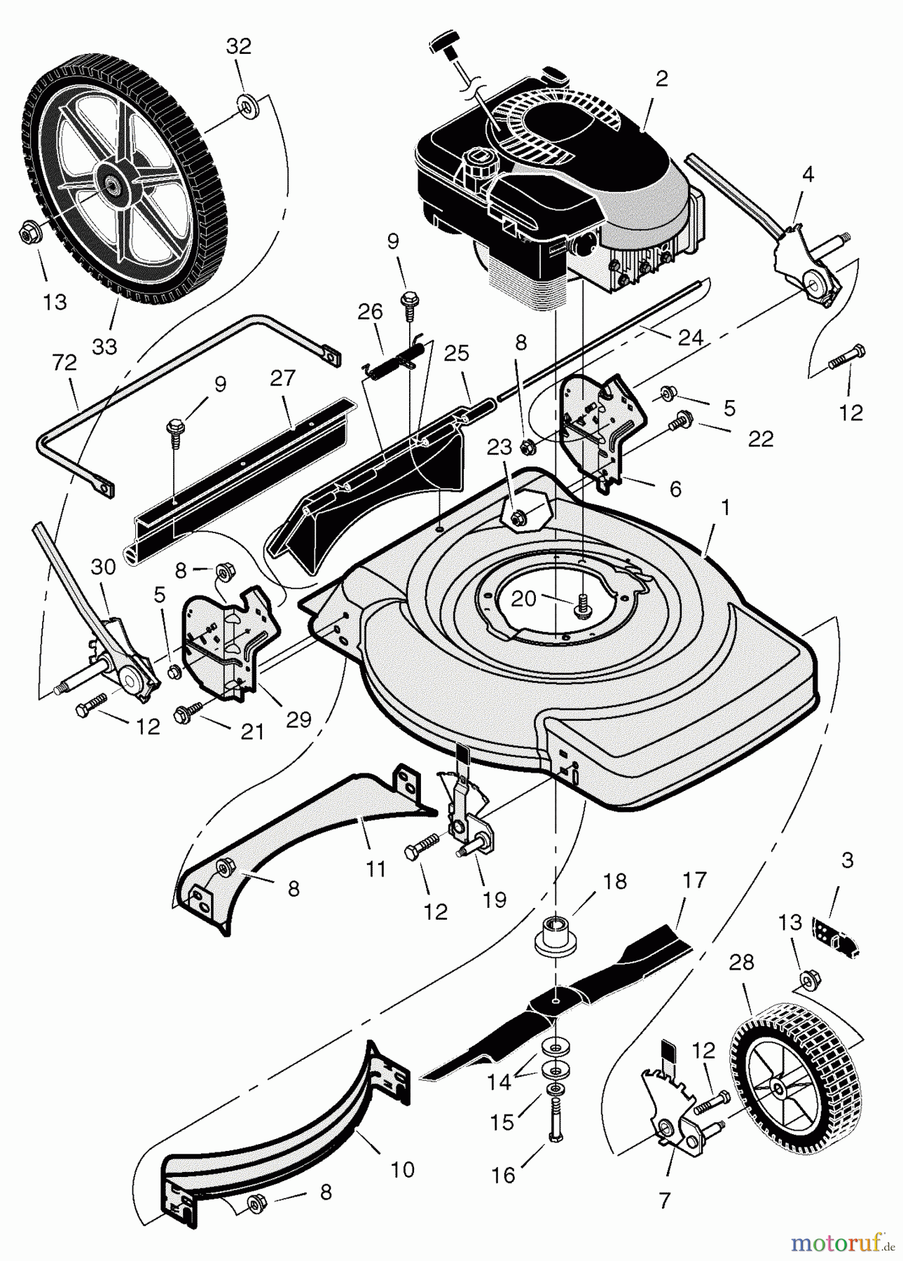 Murray Rasenmäher 22265x8J - Scotts 22