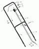 Murray 22276x92A - B&S/ 22" Walk-Behind Mower (1997) (Walmart) Ricambi Handle Assembly