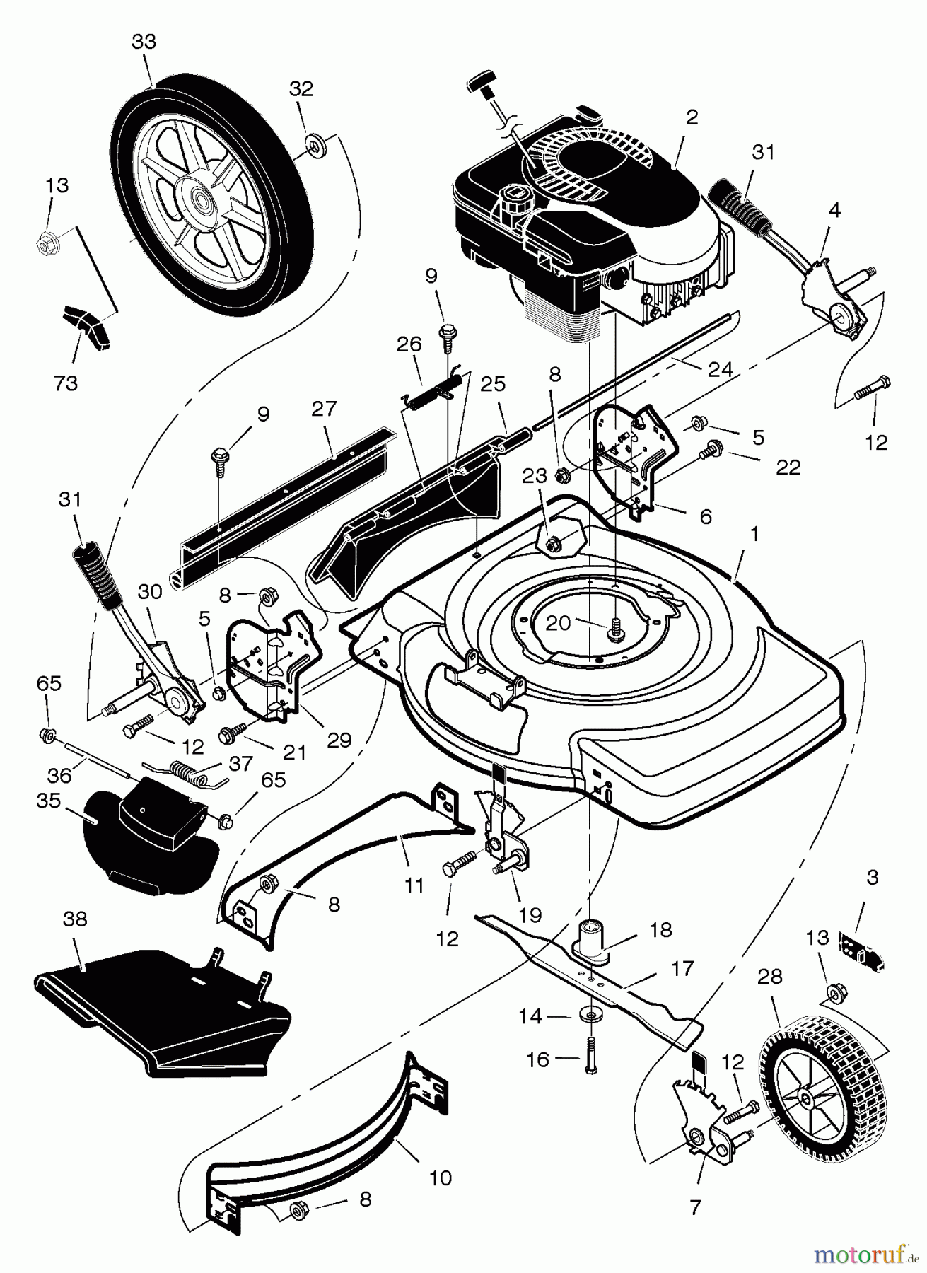  Murray Rasenmäher 223310x199A - B&S/Murray 22