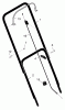 Murray 224010x24C - B&S/ 22" Walk-Behind Mower (2005) (Meijer) Ricambi Handle Assembly
