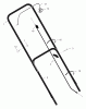 Murray 22405x30B - 22" Walk-Behind Mower (2000) Ricambi Handle Assembly