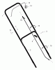 Murray 22406A - 22" Walk-Behind Mower (1999) Ricambi Handle Assembly