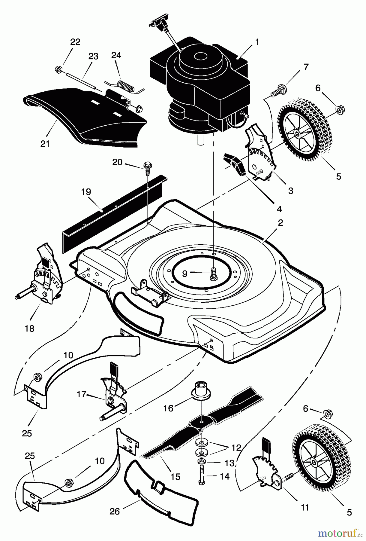  Murray Rasenmäher 22406x9A - B&S/Murray 22