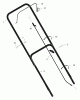 Murray 22506B - 22" Walk-Behind Mower (2001) Ricambi Handle Assembly