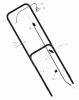 Murray 22506x30B - 22" Walk-Behind Mower (2002) Ricambi Handle Assembly