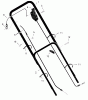 Murray 22607x71B - B&S/ 22" Walk-Behind Mower (1999) (Quality Stores) Ricambi Handle Assembly