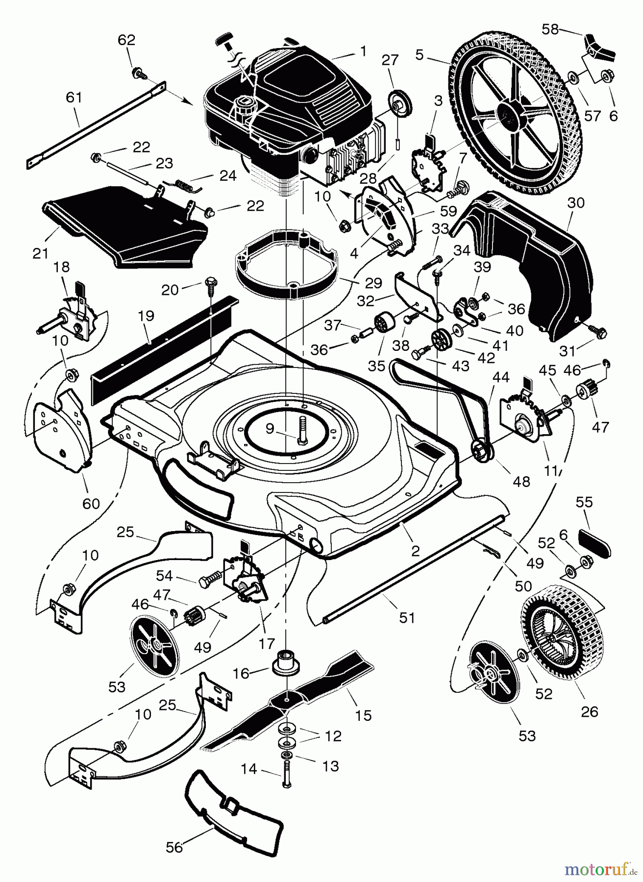  Murray Rasenmäher 22645x92A - B&S/Murray 22