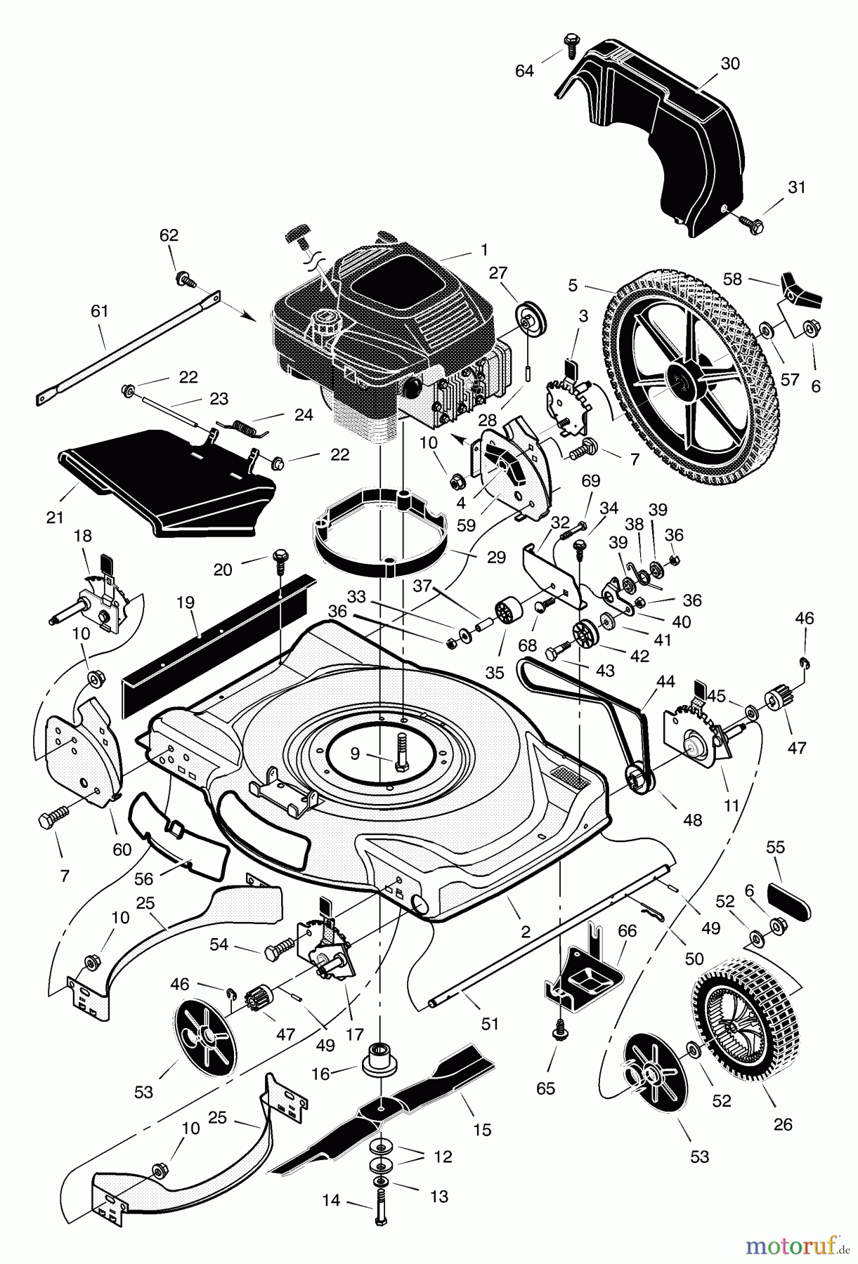 Murray Rasenmäher 22646x6E - Murray Ultra 22