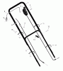 Murray 22648x71B - B&S/ 22" Walk-Behind Mower (1999) (Quality Stores) Ricambi Handle Assembly