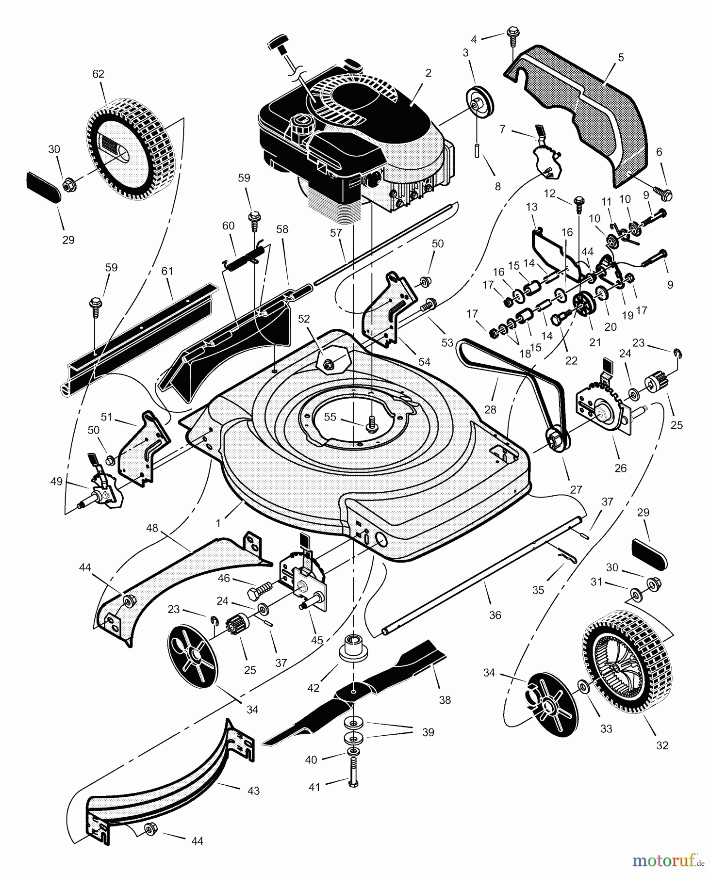  Murray Rasenmäher 22805x31A - Scotts 22
