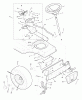Murray 38705A - 38" Lawn Tractor (1996) Listas de piezas de repuesto y dibujos Steering