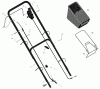 Murray 228511x8B - Scotts 22" Walk-Behind Mower (2002) (Home Depot) Ricambi Handle And Bag Assembly