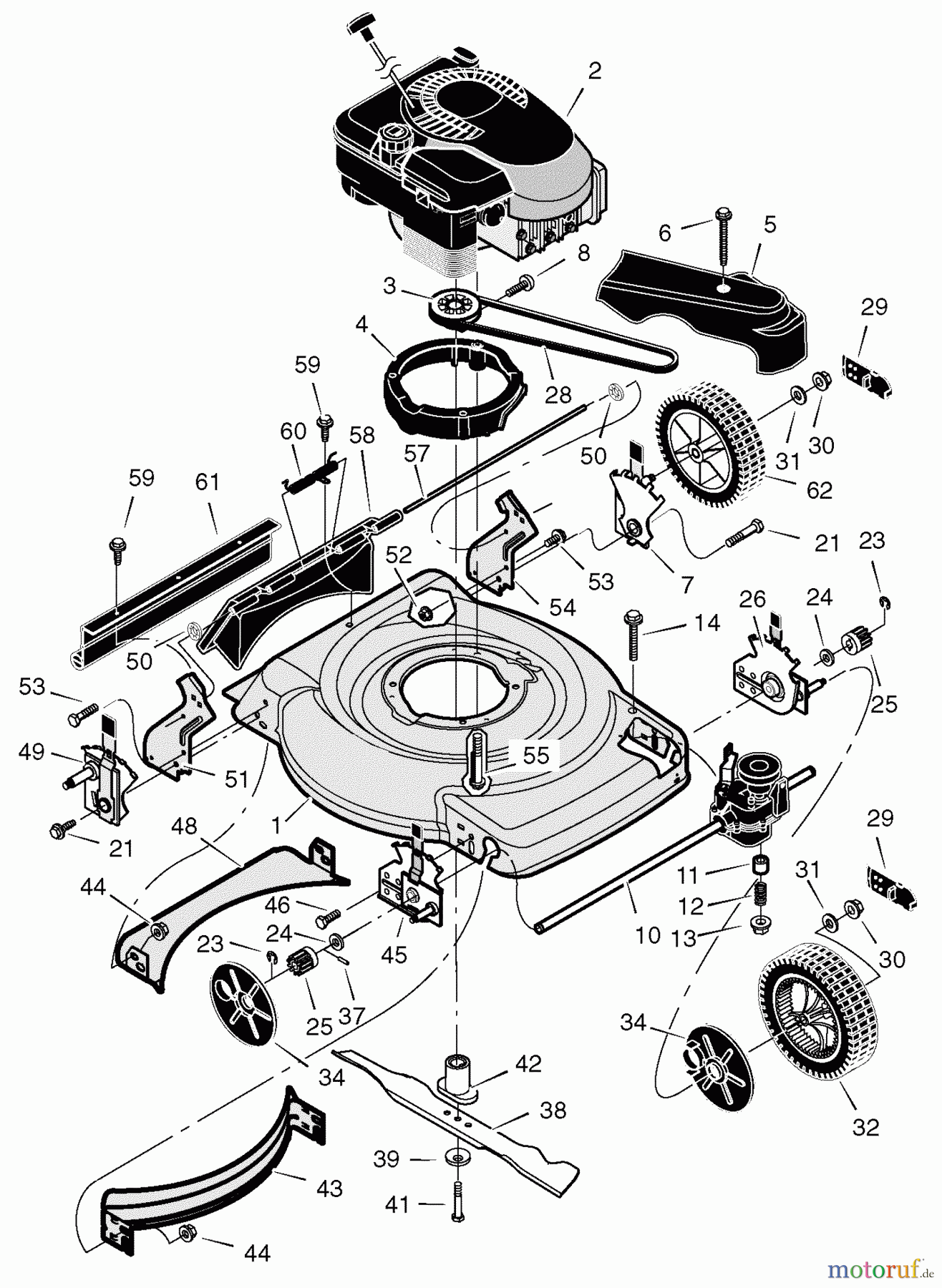 Murray Rasenmäher 228512x48A - B&S/Murray 22