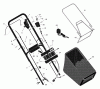 Murray 228670x8A - Scotts 22" Walk-Behind Mower (2001) (Home Depot) Ricambi Handle & Bag Assembly