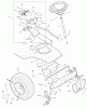Murray 38706A - 38" Lawn Tractor (1996) Listas de piezas de repuesto y dibujos Steering