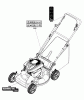 Murray EBP22650E (7800877) - Brute 22" Walk- Behind Mower (2012) Listas de piezas de repuesto y dibujos Decals Group (7501887)