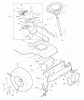 Murray 38710A - 38" Lawn Tractor (1998) Listas de piezas de repuesto y dibujos Steering