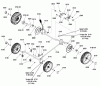 Murray JS46 (7800792) - John Deere 22" Walk-Behind Mower (2011) Listas de piezas de repuesto y dibujos Wheels Group (7501609)