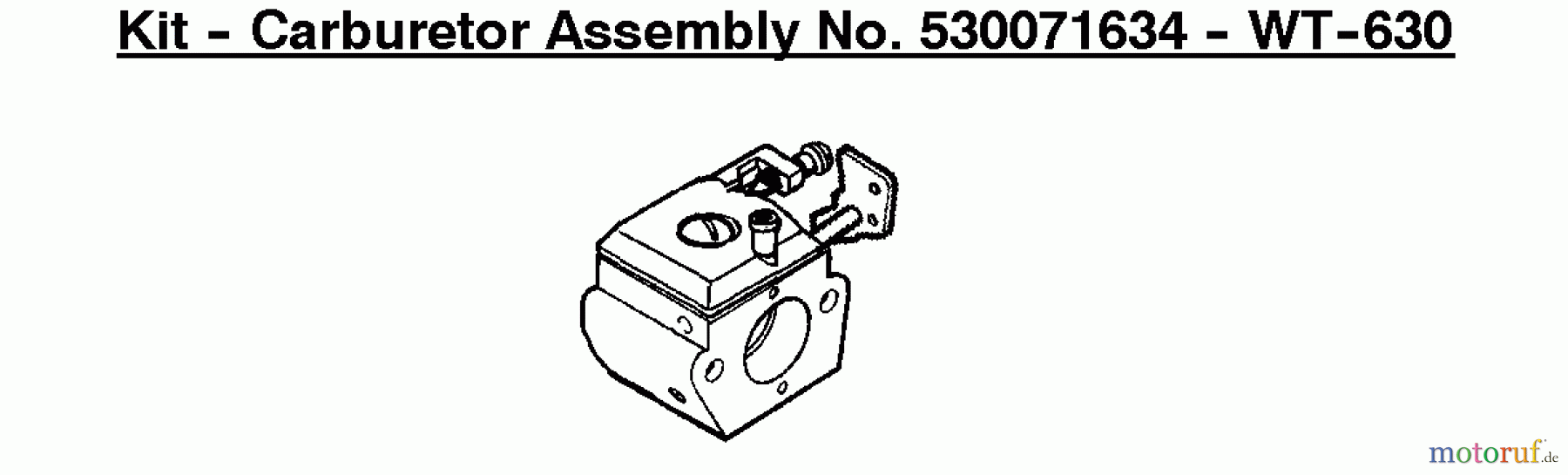  Poulan / Weed Eater Kantenschneider PE550 (Type 4) - Weed Eater Edger Kit - Carburetor Assembly