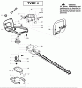 Poulan / Weed Eater GHT225LE (Type 4) - Weed Eater Hedge Trimmer Ricambi Cutting Equipment Type 4