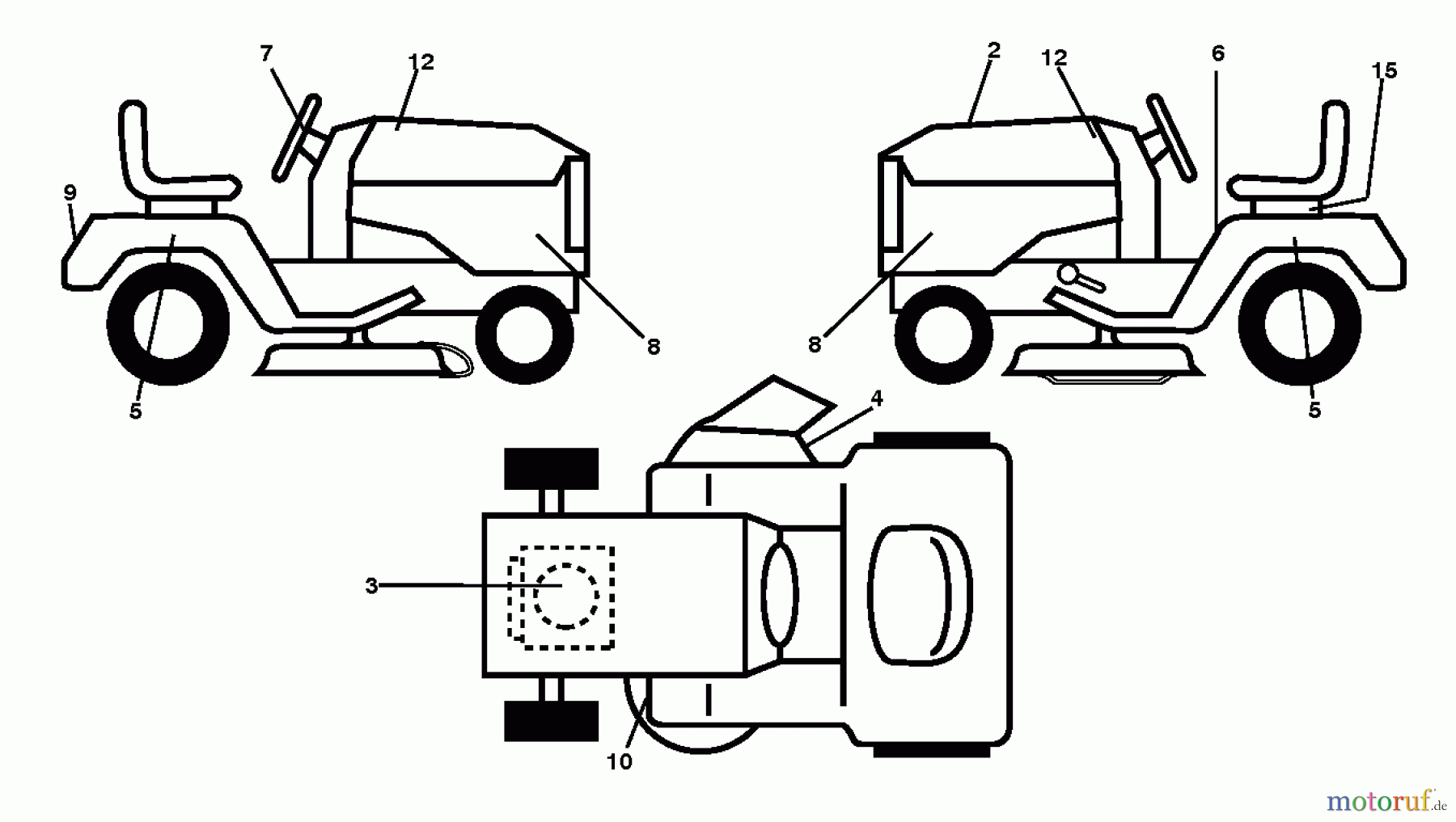 Poulan / Weed Eater Rasen und Gartentraktoren PB14538LT (96012012400) - Poulan Pro Lawn Tractor (2012-09) DECALS