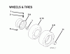 Poulan / Weed Eater PO14538LT (96018000301) - Poulan Lawn Tractor (2011-08) Ricambi WHEELS TIRES
