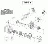 Poulan / Weed Eater B1750LE (Type 3) - Weed Eater Blower Ricambi Engine Type 3