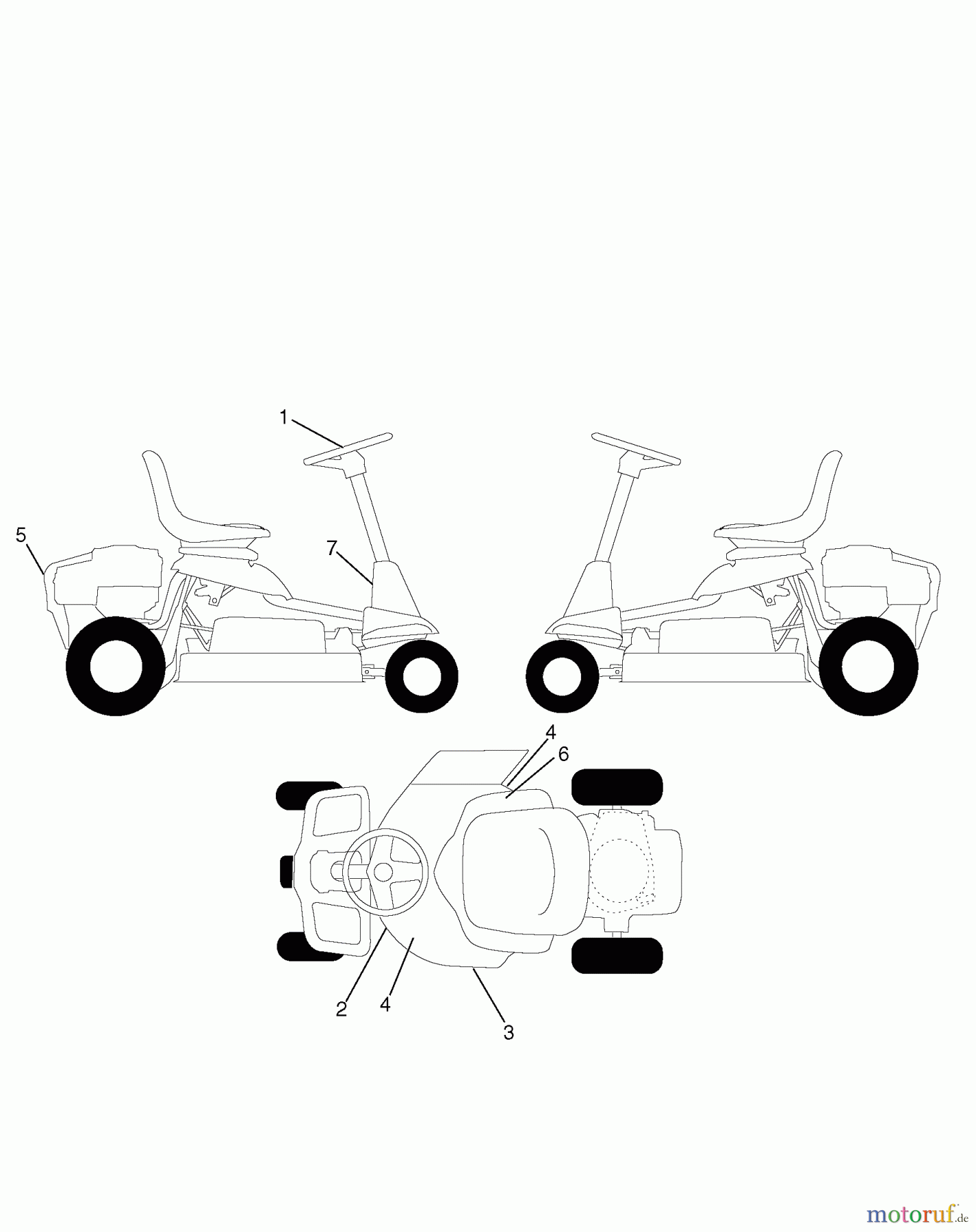 Poulan / Weed Eater Rasen und Gartentraktoren WELRV1 (96026000202) - Weed Eater Lawn Tractor (2011-08) DECALS