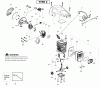Poulan / Weed Eater P3818AV (Type 2) - Poulan Chainsaw Ricambi Engine Type 2