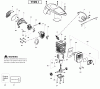 Poulan / Weed Eater PP4018 (Type 1) - Poulan Pro Chainsaw Ricambi Engine Type 1