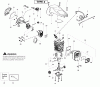 Poulan / Weed Eater PP4218AV (Type 2) - Poulan Pro Chainsaw Ricambi Engine Type 2