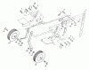 Poulan / Weed Eater PPFT35 - Poulan Pro Front-Tine Tiller Ricambi Wheel and Depth Stake Assembly